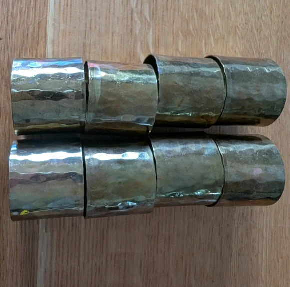 Solid Brass Napkin Rings - Picture 1 of 2